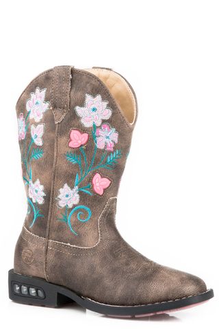 Dazzle Floral Lights Children's Boot - 18203761