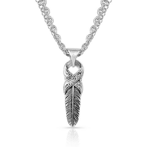 Strength Within Feather Necklace - NC4839