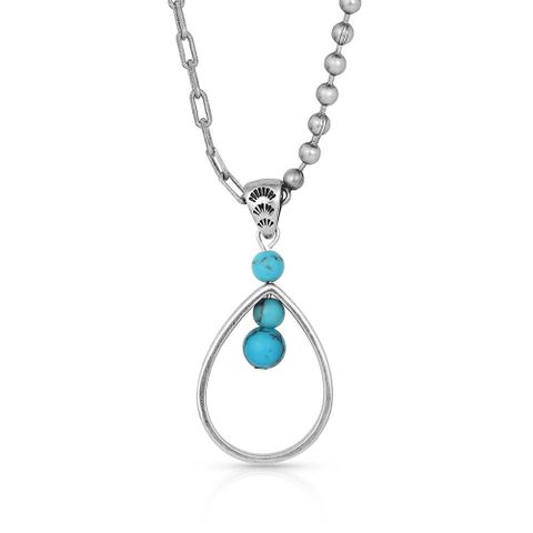 Down To Earth Teardrop Necklace - NC4895