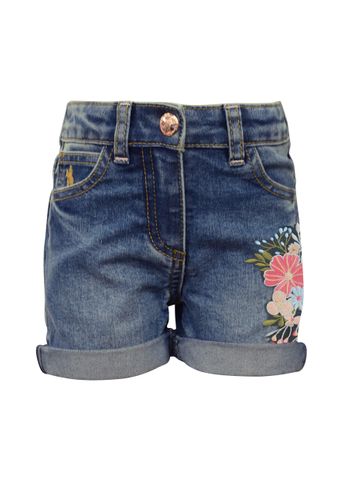 Girl's Embroidered Denim Shorts - T1S5300072