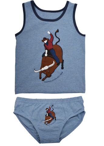 Boy's Bull Rider Singlet & Underwear - T1S3903095
