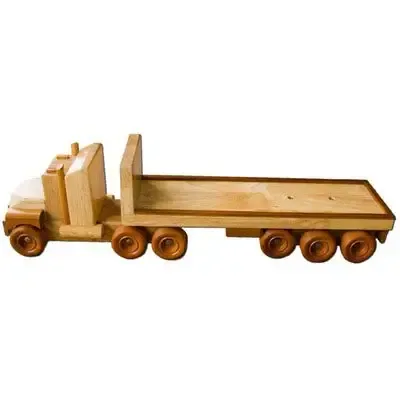 Wooden Flat Bed Truck & Trailer - FT1