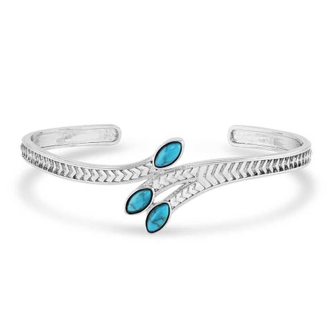 Aquamarine hot sale cuff bracelet