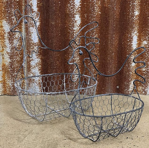 Buy Set of 2 Wire Chicken Baskets in Australia Rocky Mavericks