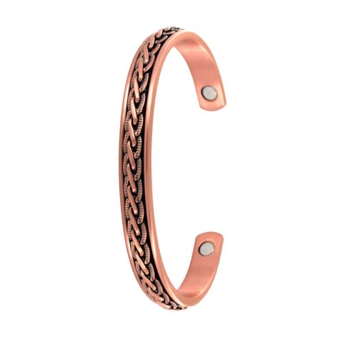 Pressed Link Copper Magnetic Bracelet - B512-1