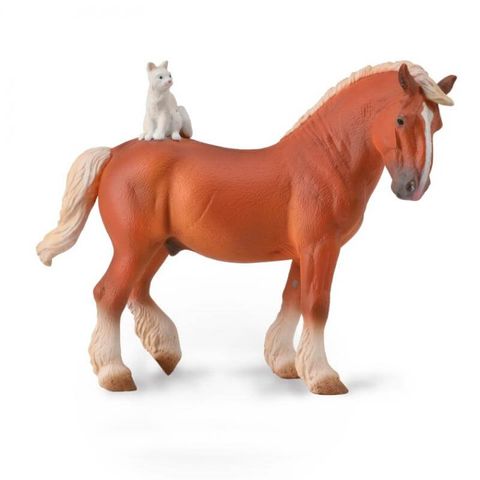 Draft Horse with Cat - CO88916