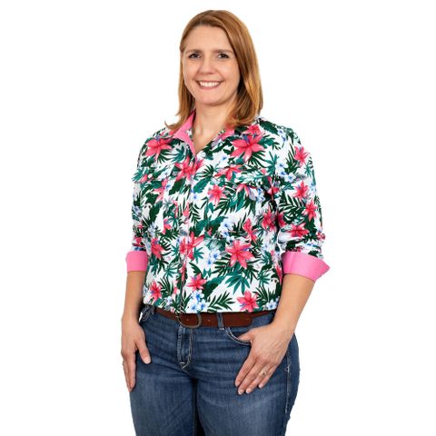 Women's Abbey Full Button L/S Shirt - WWLS2357