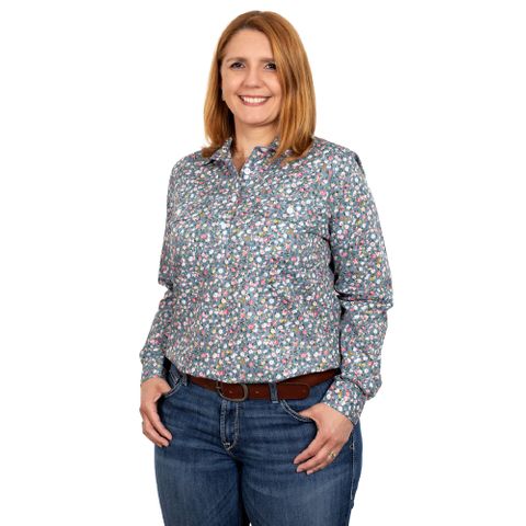 Women's Georgie Half Button L/S Shirt - WWLS2355