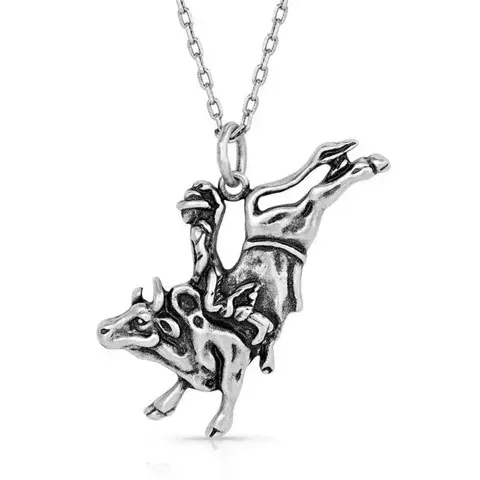 Bull Rider Pendant Necklace - NC5657