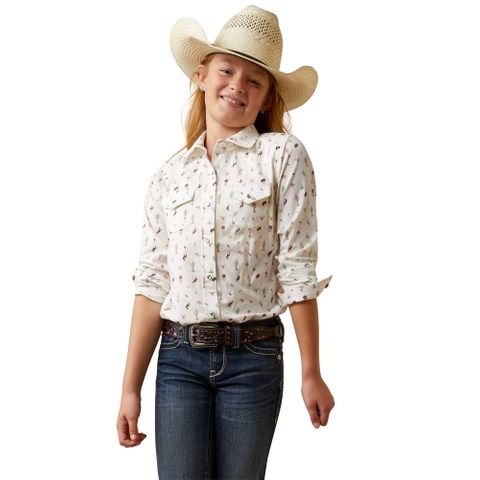 Girl's Santa Fe L/S Western Shirt - 10044972