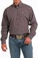 Men's Geometric Print L/S Western Shirt - MTW1105597