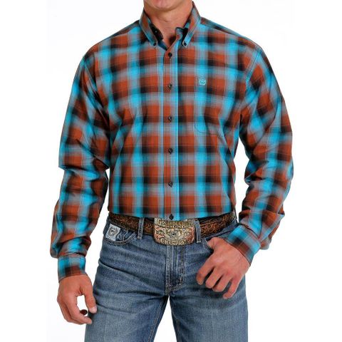 Men's Plaid L/S Western Shirt - MTW1105608