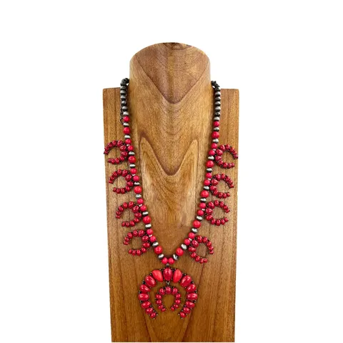 Squash Blossom Necklace - NKS221015-03RD