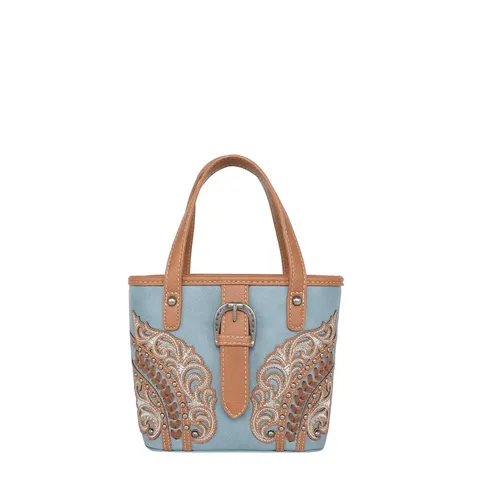 Cut Out Buckle Small Tote/Crossbody Bag - MW1177-923JN