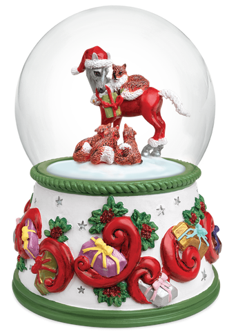 Foal & Foxy Forest Friends Snow Globe - TBS700243