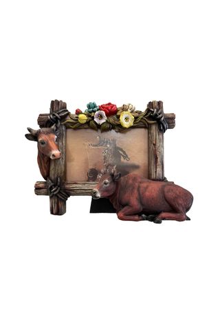 Cow Western Photo Frame - P3S1904GFT