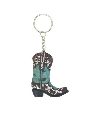 Turquoise Western Boot Keychain - P3S1934GFT