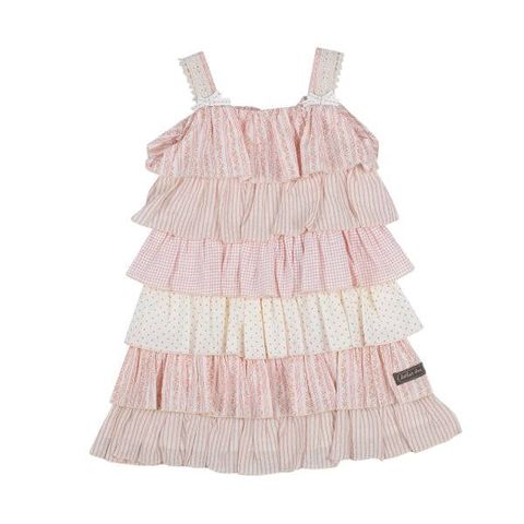 "London Pink" Toddler Layered Dress - LONDONLAYERED