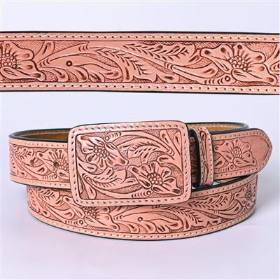 Women's Tooled Western Belt - ADBLF218