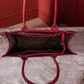 Women's Vintage Floral Tooled Handbag - MWC-199RD