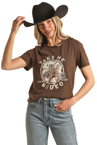 Women's Crew Neck Graphic T-Shirt - BW21T02726