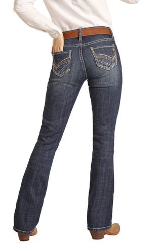 Women's Mid Rise Rock N Roll Jean - BW4RD02981