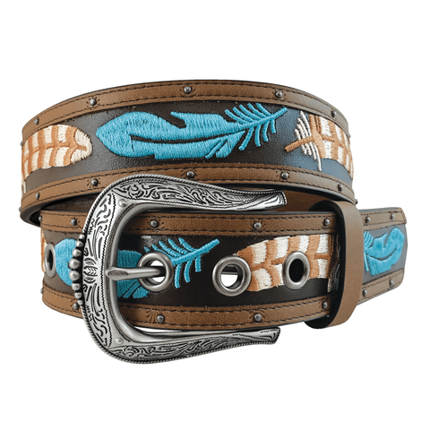 Women's Genuine Buffalo Western Belt - 8856790