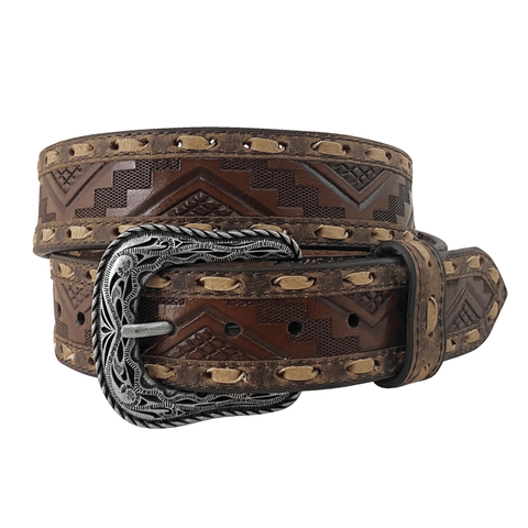 Men's Aztec Embossed Western Belt - 9567500