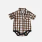 Baby Boy's Dress Shirt Romper - LH24SFSBB08