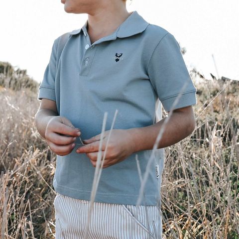 Boy's Polo Shirt Blue - LH24SFSB01