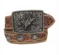 3D Boy's Tooled Calf Hair Western Belt - D120002302