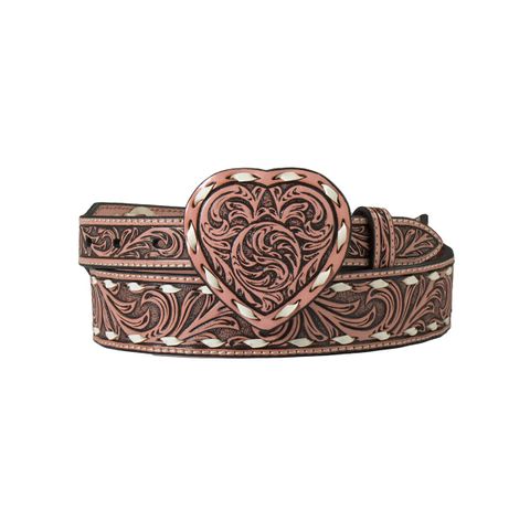 Women's Heart Buckle Western Belt - D140005930