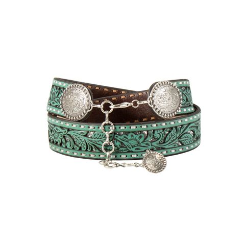 Women's Floral Filigree Western Belt - N320000433