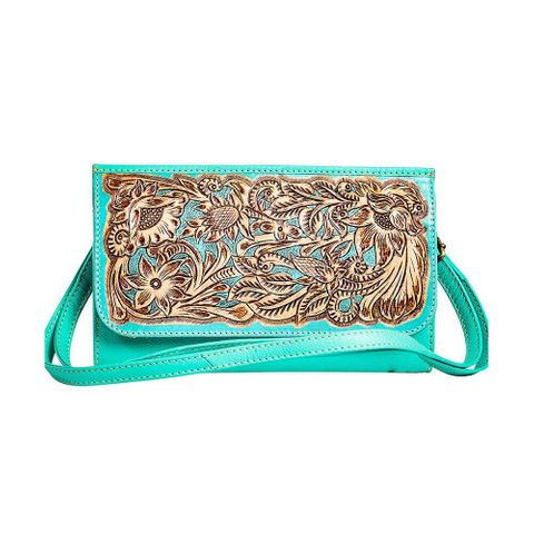 Womne's Twila Hand Tooled Small Bag - S-9310