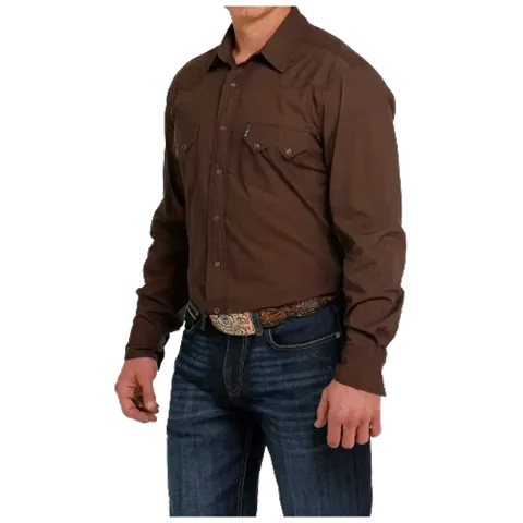 Men's Modern Fit L/S Western Shirt - MTW1301061