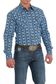 Men's Modern Fit L/S Western Shirt - MTW1301062