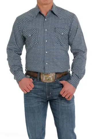 Men's Modern Fit L/S Western Shirt - MTW1303064