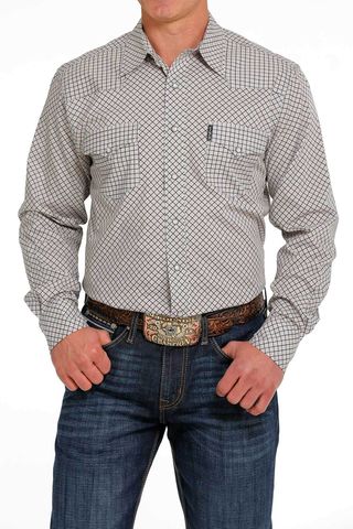 Men's Modern Fit L/S Western Shirt - MTW1303062
