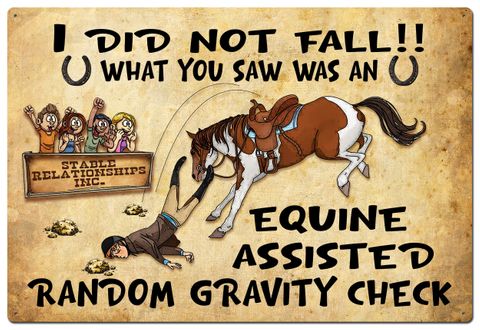Equine Assisted Tin Sign - J122 2