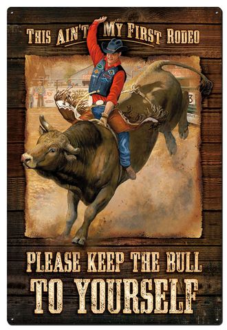 The Bull Tin Sign - J189-2
