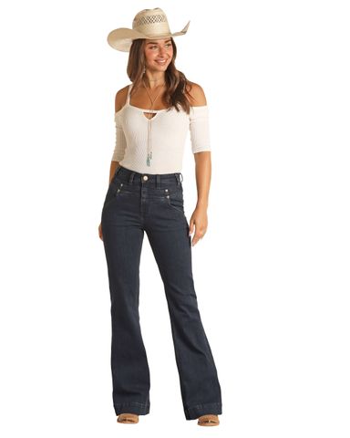 Women's High Rise Trouser Jean - RRWD5HR0SM