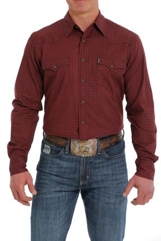 Men's Modern Fit L/S Western Shirt - MTW1303065