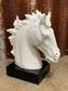 Black & White Resin Horse Bookends - NSHABE