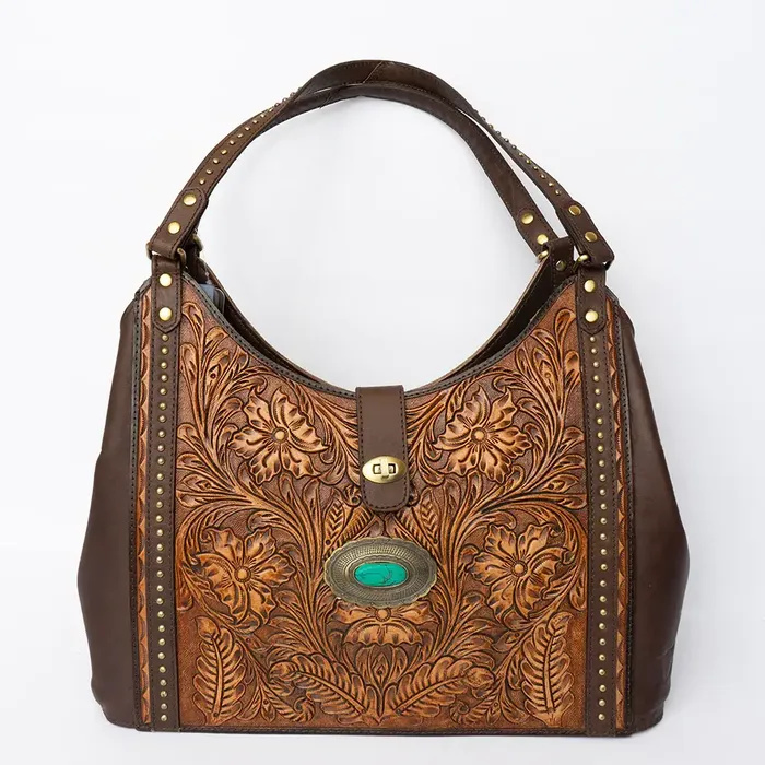 Hand discount tooled handbags