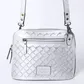 Women's Silver Tooled Western Handbag - ADBG1138C