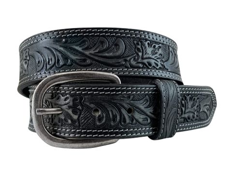 Women's Floral Embossed Western Belt - 9653300K