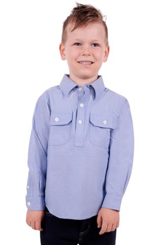 Boy's Jackson 1/2 Placket L/S Shirt - H3S7101182