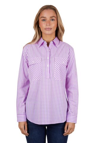 Women's Ayla 1/2 Placket L/S Shirt - H4S2101058