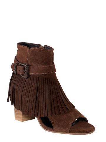 Women's Mika Fringe Buckle Western Boot - 21946531