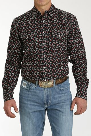 Men's Modern Fit L/S Western Shirt - MTW1303077